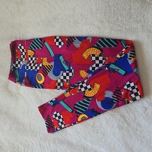 LULAROE | Retro/80's Print Stretch Leggings One Size(2-10) 🌟VERY STRETCHY 🌟
